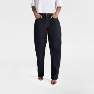 KBB by KAHLANA Women's Mid-Rise Wide Leg 'The Kahlana Jean' Dark Indigo
